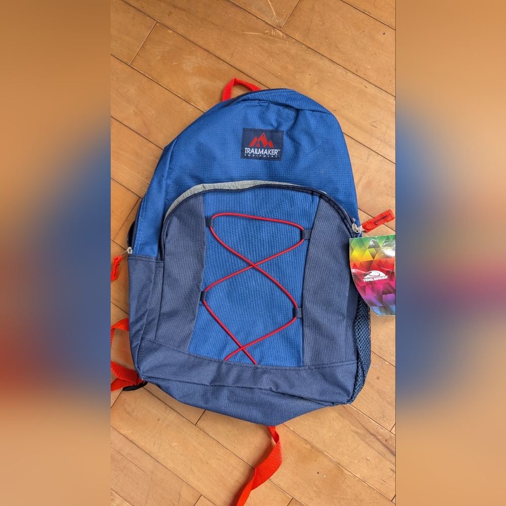 Trailmaker Blue and Red Men's Backpack NWT